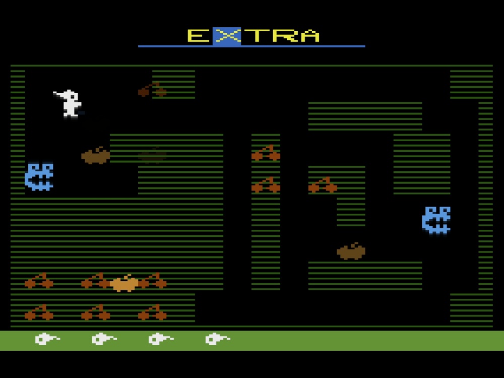 Gameplay of Mr Do for Atari 2600